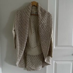 Anthropologie shawl collar sweater